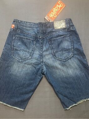 Rivet De Cru Thomas Regular Short Denim Men's Estate Blue Cutoff 5 Pocket Shorts